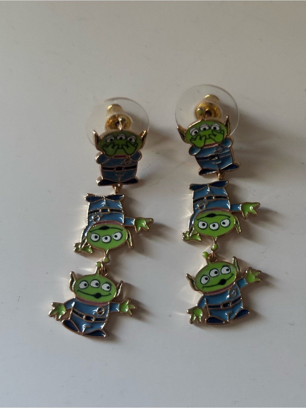 BaubleBar Disney Pixar Alien Drop Earrings New w/o box